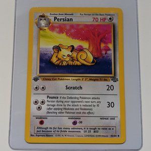Persian Non-Holo 42/64 Jungle Set 1st Edition Uncommon Pokemon Card WOTC